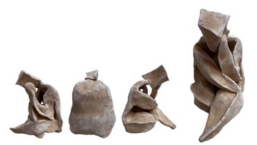 Crystal D. Evans, 'Molten Mind', Stoneware bisque-fired sculpture, Approx. 25 x 30 x 20cm, 2025