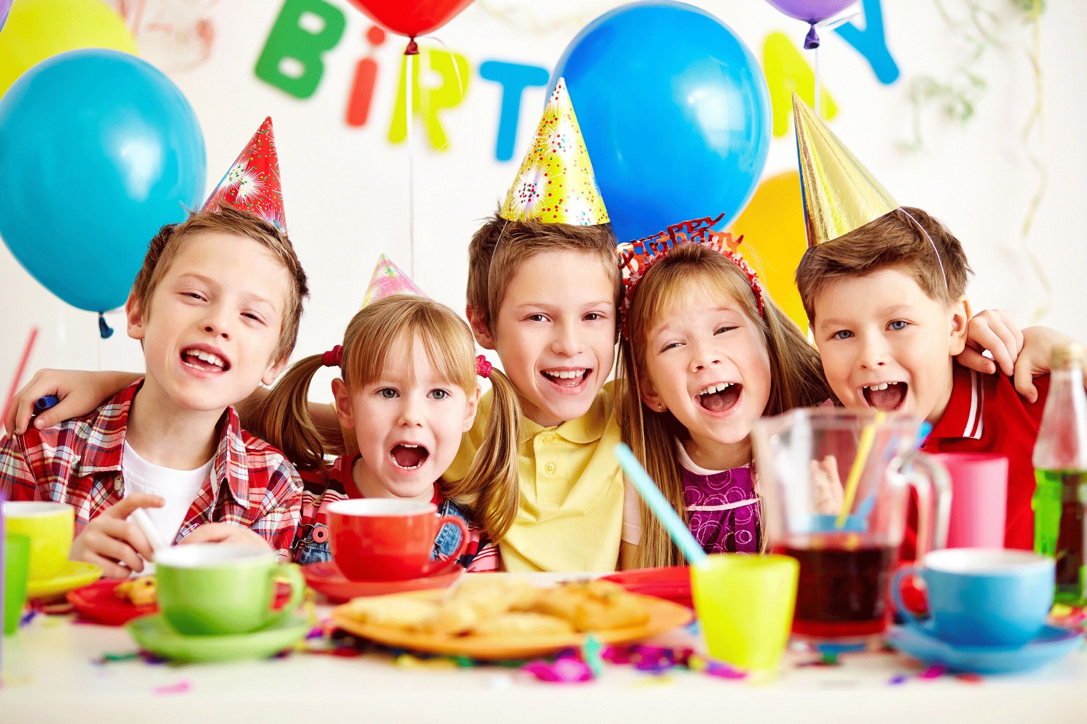 Kids at birthday party