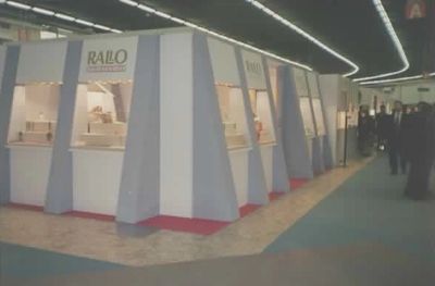 Rallo Gioielli at Macef Gold trade exhibition in Milan, Italy 1995.