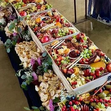 Assortment of fresh fruits and foods.