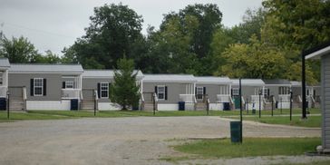 Mobile home park investing involves buying a community like the one pictured