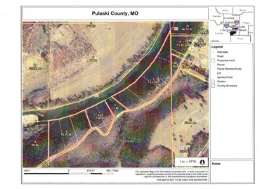 Ariel view from County GIS map
