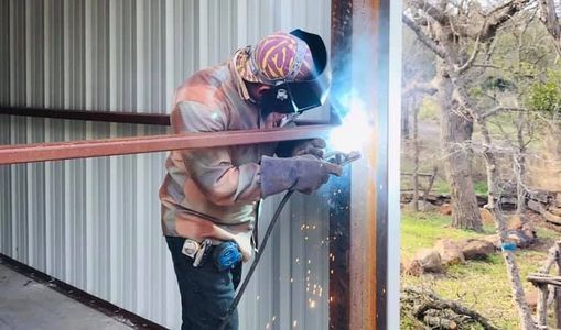 Structural Welding for a new metal building.