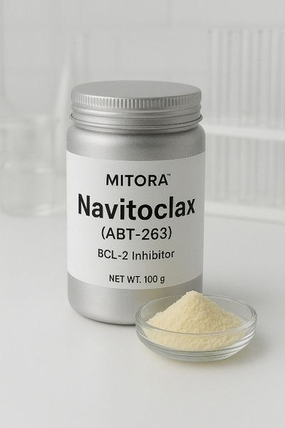 <img src="navitoclax.jpg" alt="Mitora™ Navitoclax (ABT-263) BCL-2 inhibitor for research use">
