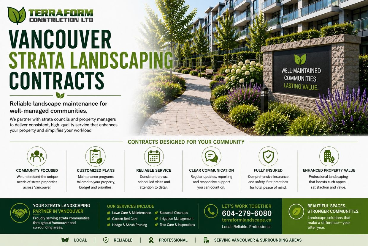 Vancouver strata landscaping contracts with customized landscape maintenance for condo, townhouse an