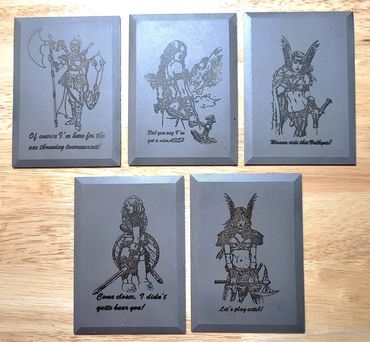 Our new throwing cards