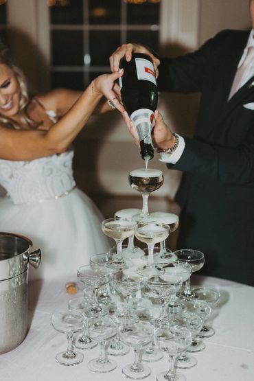Champagne Tower Hire Newcastle NSW - Wedding Champagne Tower - Wedding Bar | Wild Ivory Mobile Bar