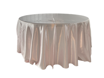 baby pink satin tablecloth