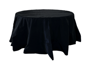 black pintuck tablecloth