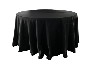 black polyester tablecloth