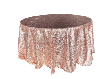 blush sequin tablecloth