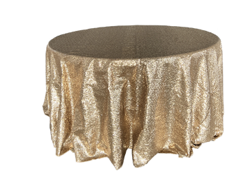 champagne sequin tablecloth