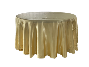 gold satin tablecloth