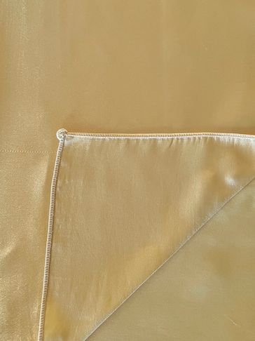 gold satin napkin