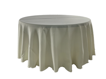 ivory polyester tablecloth