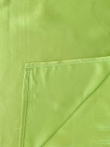 lime green satin napkin