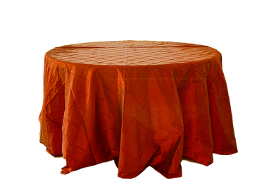 orange pintuck tablecloth