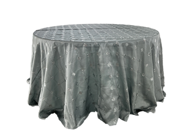 silver sequin dot tablecloth