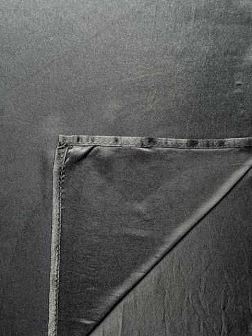 black satin napkin