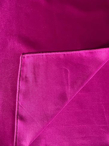 fuschia satin napkin