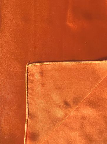 orange satin napkin
