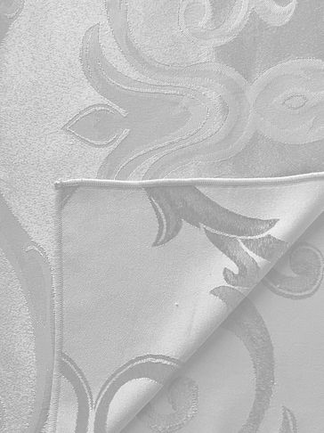 white polyester brocade napkin