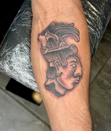 Inca tattoo by Hector Salazar Tattoos in Yuma AZ
