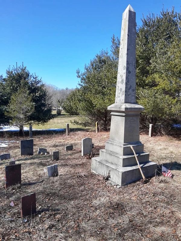 Harris Cemetery, Salem, CT During Cleanup Phase 1