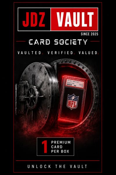JDX Vault premium NFL card storage and authentication.