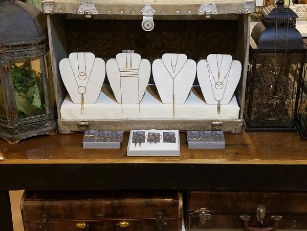 A Trunk show of locally made jewelry at the store Trunk Nouveau