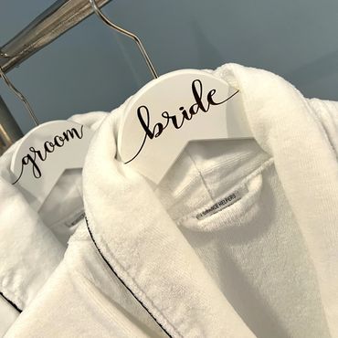 Luxurious spa robes for two. Image by Yorktown Cottages.