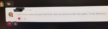 The message from a VP at a corporate event. One of the employees ordered from me for an event. The