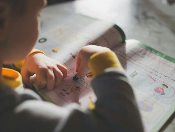 Young child coloring workbook