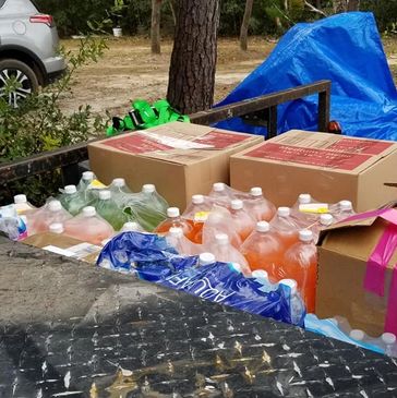 Part of our trip to deliver supplies to Clarksville, Florida,