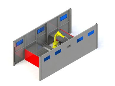 Dual Zone Dual Table Robotic Welding Cell