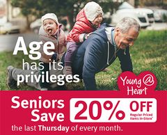 Seniors Day 20% off