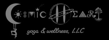 Logo for Cosmic Heart yoga and wellness.