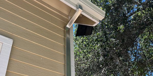 Galvanized downspout