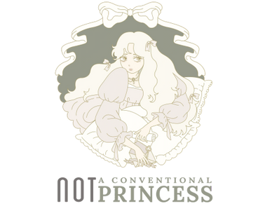Illustration of a girl with long hair and a bow, labeled 'Not A Princess'.