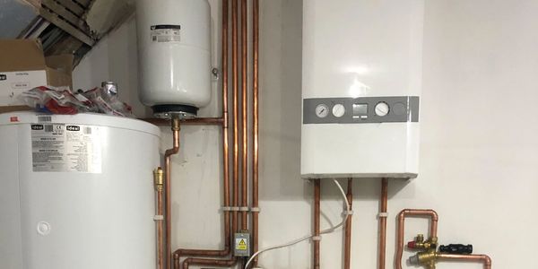 Heating system installed in a home
