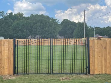 Ornamental Iron Drive Gate