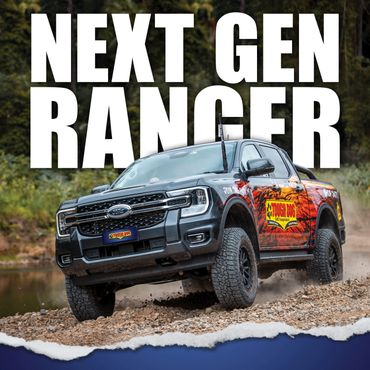 FORD RANGER WITH TOUGH DOG 4WD SUSPENSION AND SIGN WRITING