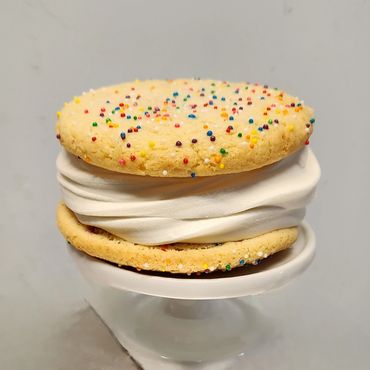 Sugar vanilla ice cream cookie