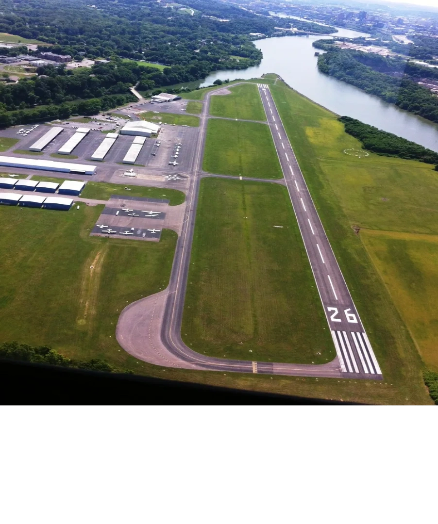 Knoxville Downtown Airport, located 3 miles east of the city.