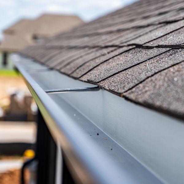 Certified Bayouside Construction roof contractors meticulously repair house gutters.
