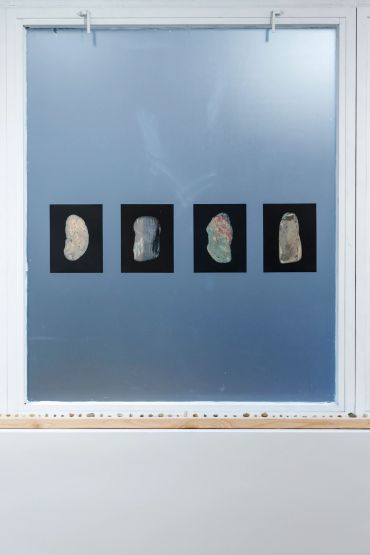 Close up of artwork.