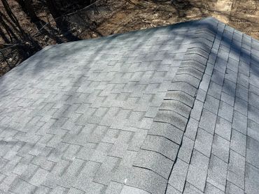 Newly shingled roof.
