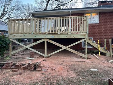 Newly constructed deck.