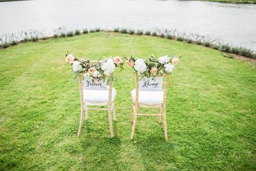 Personalized wedding chairs