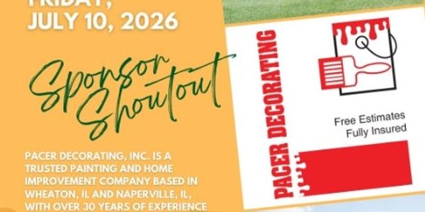 F3 Naperville 2nd F Golf Outing sponsor shoutout thanking PACER Decorating